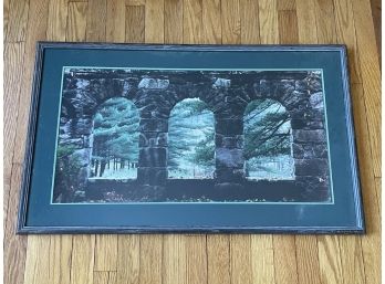 An Original Framed Photograph Depicting Stone Arches