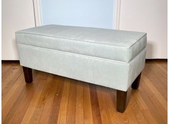 A Modern Microfiber Storage Bench