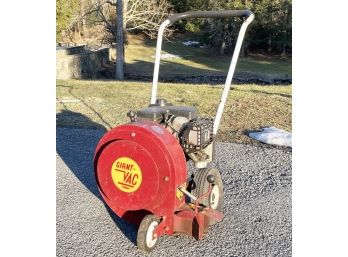 A Giant-Vac Rolling Leaf Blower