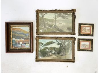 A Vintage Print Collection Depicting Country Life - Landscapes And Fox Hunting!