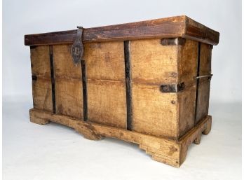 A Beautiful Indonesian Hardwood Campaign Style Chest