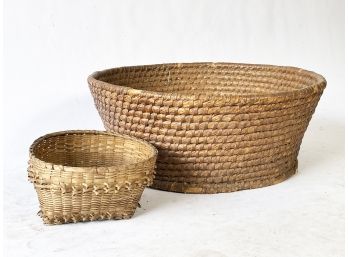 Antique Sweetgrass And Woven Baskets