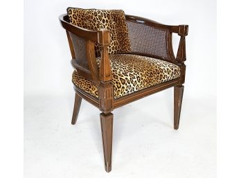 A Vintage Caned Club Chair