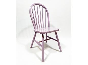 A White Painted Wood Windsor Chair By Lea Furniture