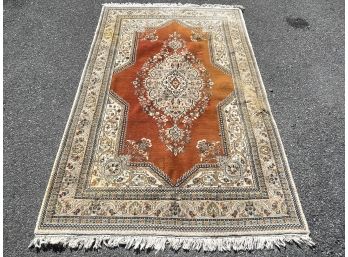 A Large Vintage Persian Wool Rug