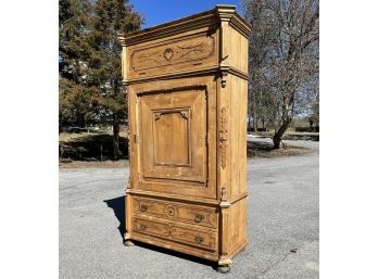 A Massive 19th Century Scandinavian Pine Wardrobe Cabinet