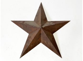 A Large Vintage Metal Barn Star