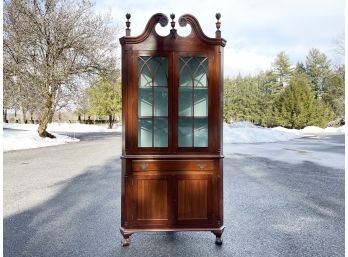 A Vintage Chipendale Style Corner Cabinet