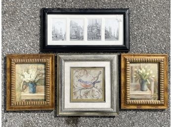 Assorted Small Frames And Artwork