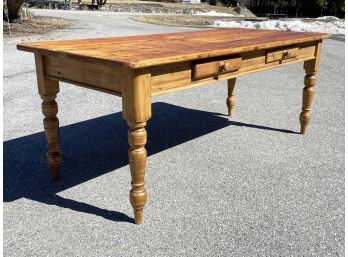 A Large Bespoke Pine Farm Table