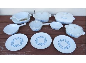 Estate Lot Of Corning Ware Cornflower Pattern Some Rare Pieces