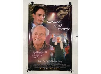 Vintage Rolled One Sheet Movie Store Poster Tuesdays With Morrie