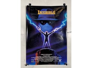 Vintage Rolled One Sheet Movie Store Poster Invisible 1993