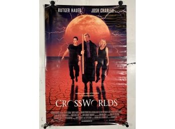 Vintage Rolled One Sheet Movie Store Poster Crossworlds