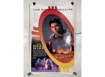 Vintage Rolled One Sheet Movie Store Poster The Dark Wind