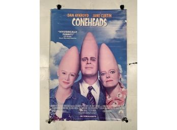 Vintage Rolled One Sheet Movie Store Poster Coneheads 1993