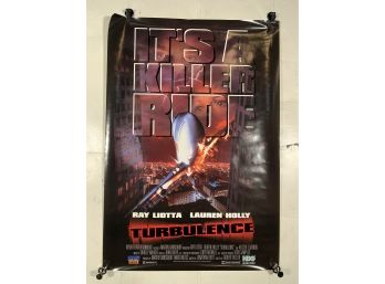 Vintage Rolled One Sheet Movie Store Poster Turbulence 1997