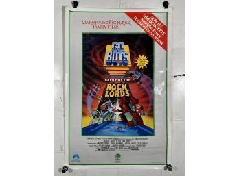 Vintage Rolled One Sheet Movie Store Poster Go Bots