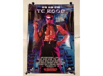 Vintage Rolled One Sheet Movie Store Poster TC 2000 (Terminator)