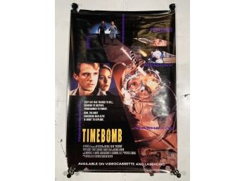 Vintage Rolled One Sheet Movie Store Poster Timebomb 1991