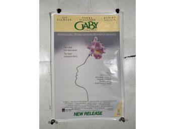 Vintage Rolled One Sheet Movie Store Poster Gaby