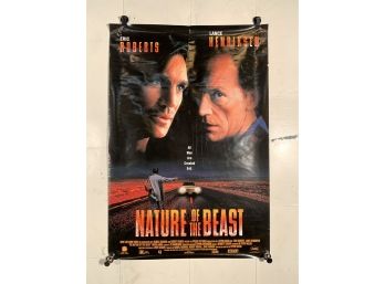 Vintage Rolled One Sheet Movie Store Poster Nature Of The Beast