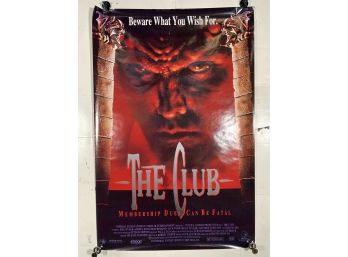 Vintage Rolled One Sheet Movie Store Poster The Club