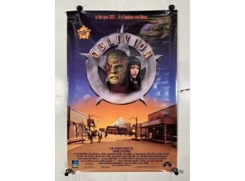 Vintage Rolled One Sheet Movie Store Poster Oblivion 1994