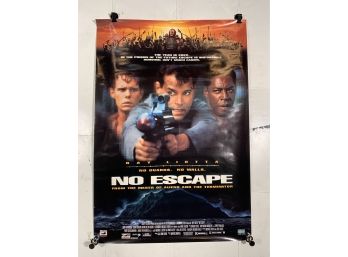 Vintage Rolled One Sheet Movie Store Poster No Escape