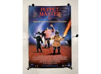 Vintage Rolled One Sheet Movie Store Poster Puppet Master II 1990