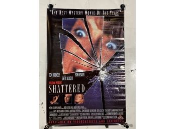 Vintage Rolled One Sheet Movie Store Poster Shattered