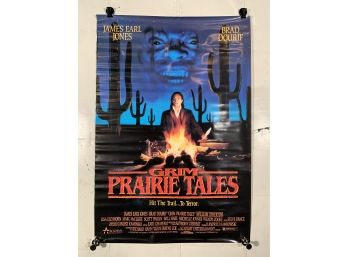 Vintage Rolled One Sheet Movie Store Poster  Grim Prairie Tales 1990