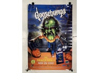 Vintage Rolled One Sheet Movie Store Poster Goosebumps The Haunted Mask II