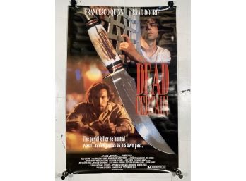 Vintage Rolled One Sheet Movie Store Poster Dead Certain