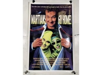 Vintage Rolled One Sheet Movie Store Poster Martians Go Home 1990