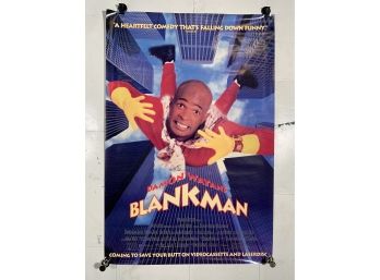 Vintage Rolled One Sheet Movie Store Poster Damon Wayans Blankman