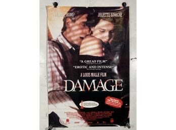 Vintage Rolled One Sheet Movie Store Poster Damage