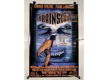 Vintage Rolled One Sheet Movie Store Poster Brainscan 1994