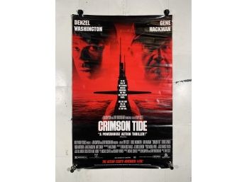 Vintage Rolled One Sheet Movie Store Poster Crimson Tide