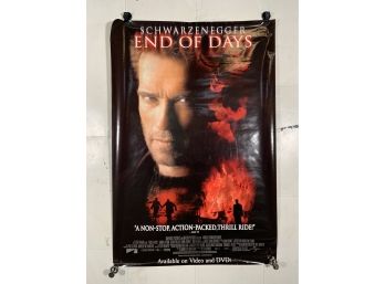 Vintage Rolled One Sheet Movie Store Poster End Of Days