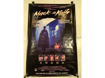 Vintage Rolled One Sheet Movie Store Poster Mac The Knife 1990