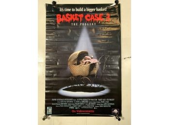 Vintage Rolled One Sheet Movie Store Poster Basket Case 3 The Peogeny