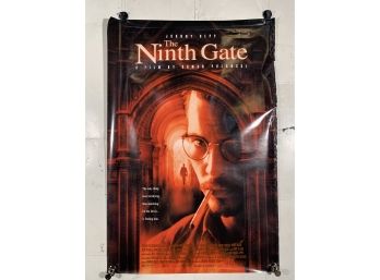 Vintage Rolled One Sheet Movie Store Poster Johnny Depp The Ninth Gate