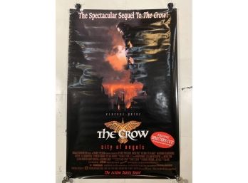 Vintage Rolled One Sheet Movie Store Poster The Crow City Of Angels