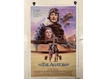 Vintage Rolled One Sheet Movie Theater Poster The Aviator