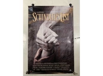 Vintage Rolled One Sheet Movie Store Poster Schindler's List