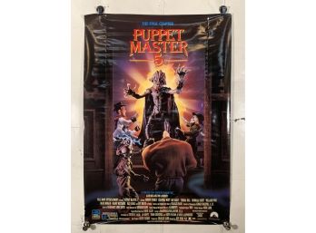 Vintage Rolled One Sheet Movie Store Poster Puppet Master 5