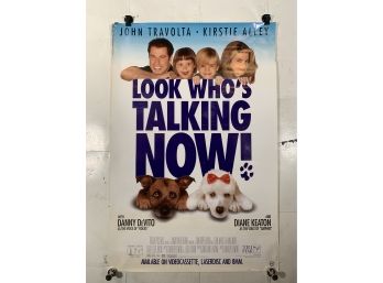 Vintage Rolled One Sheet Movie Store Poster Look Whos Taking Now