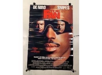 Vintage Rolled One Sheet Movie Store Poster Deniro Snipes The Fan