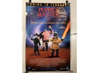 Vintage Rolled One Sheet Movie Store Poster Puppet Master II